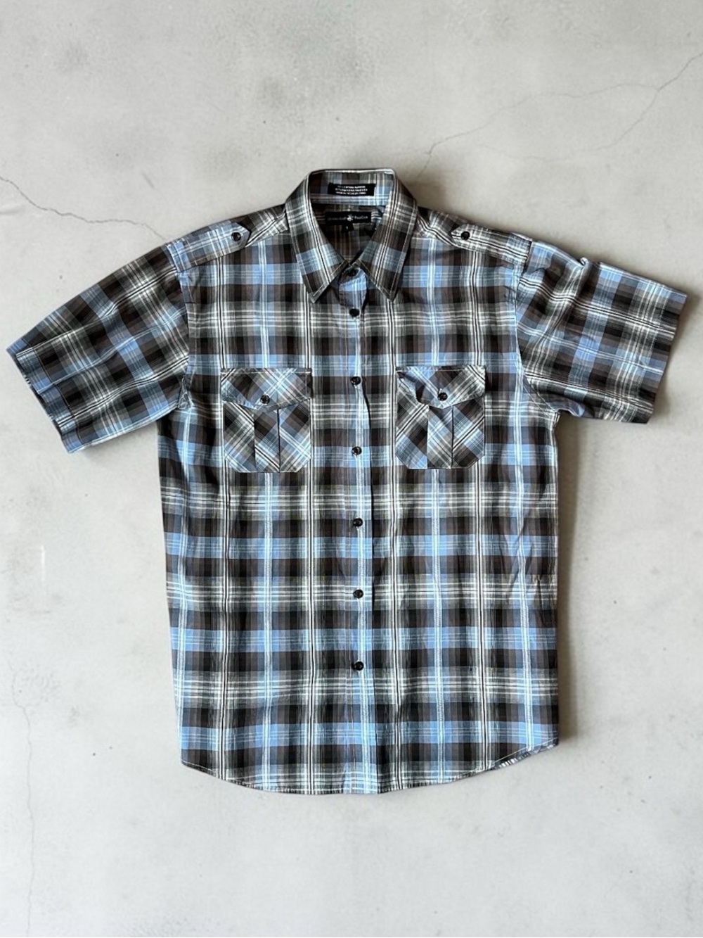 BEVERLY HILLS POLO CLUB Men's Button-Up Shirt (Size L)
